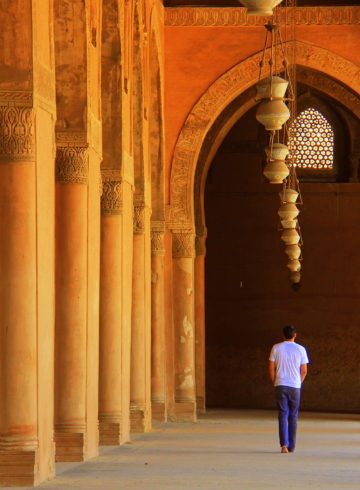 the massive ibn tulun mosque of cairo